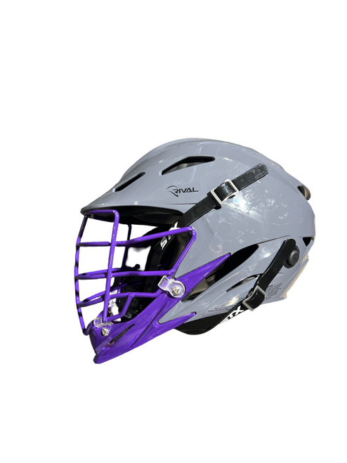Vist Large View of Product Image Which is Used Schutt RIVAL Lacrosse Helmet Grey L/XL