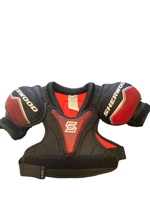 Vist Large View of Product Image Which is Used Sher-wood CODE Youth Shoulder Pads MD