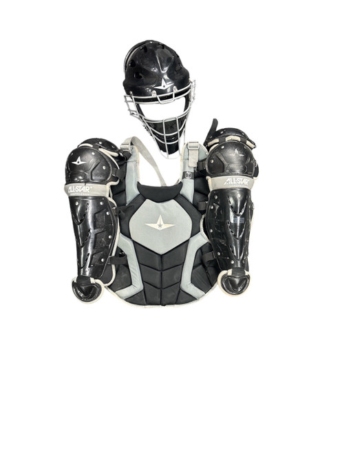 Vist Large View of Product Image Which is Used All Star TOP STAR CATCHERS Catchers Helmet w/Mask Black One Size