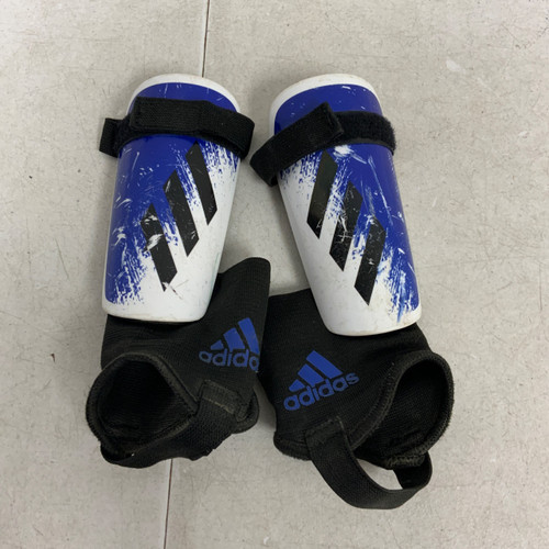 Vist Large View of Product Image Which is Used Adidas Soccer Shin Guards Youth Royal Blue SM