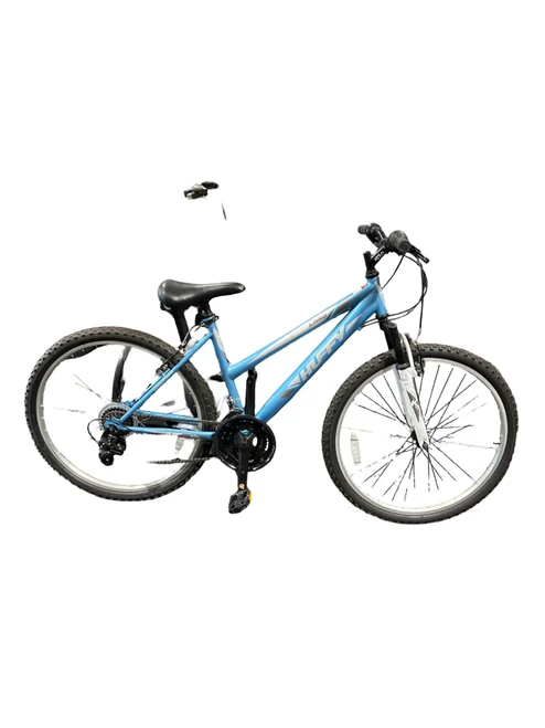 Vist Large View of Product Image Which is Used Huffy HIGHLAND Mountain Bike Womens Carolina Blue 38-42cm - 15-16" - SM Frame