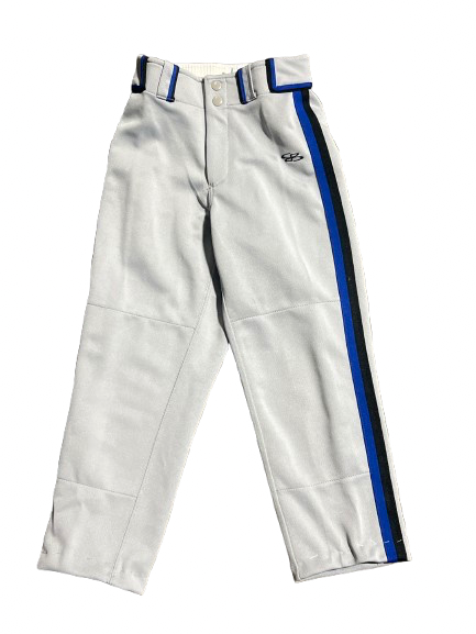 Vist Large View of Product Image Which is Used BoomBah OPEN BOTTOM SIDE STRIPE YTH SM BB/SB Pant Boys Royal Blue And Grey SM
