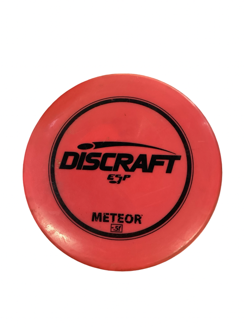 Vist Large View of Product Image Which is Used Discraft ESP METEOR Disc Golf Mid Range Red