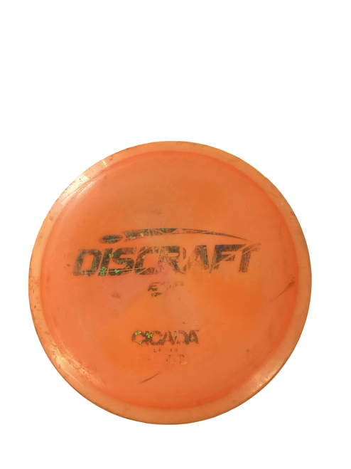 Vist Large View of Product Image Which is Used Discraft ESP CICADA Disc Golf Driver Orange