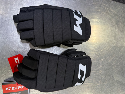 Vist Large View of Product Image Which is Used CCM LTP Junior Gloves Black 12"