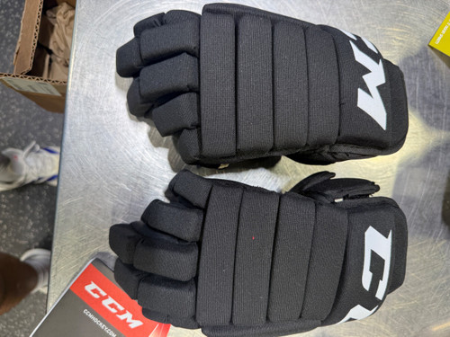 Vist Large View of Product Image Which is Used CCM LTP Junior Gloves Black 12"