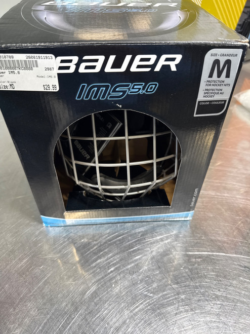 Vist Large View of Product Image Which is Used Bauer IM5.0 Hockey Helmet Only Black MD