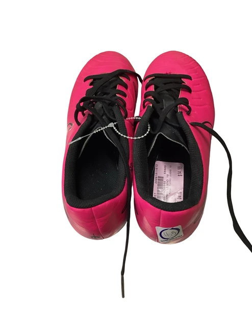 Vist Large View of Product Image Which is Used Nike TIEMPO LEGEND 10 Soccer Cleats Pink Junior 04.5