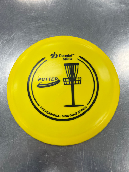 Vist Large View of Product Image Which is Used DONGLAI PUTTER Disc Golf Putter Yellow