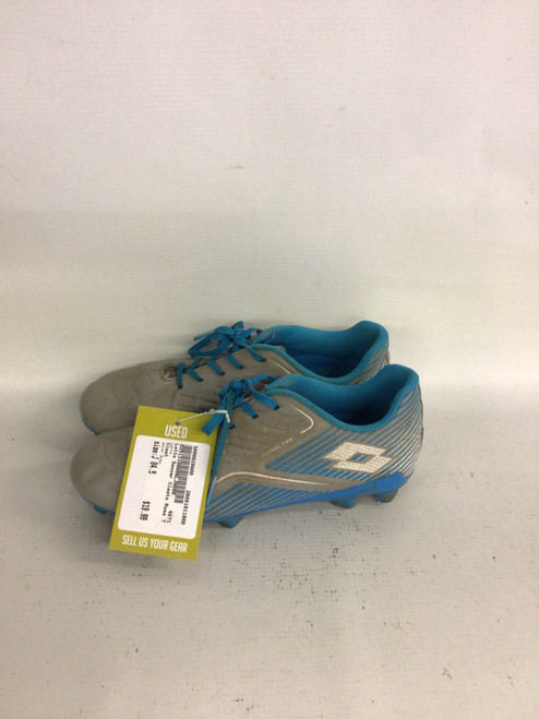 Vist Large View of Product Image Which is Used Lotto Soccer Cleats Grey Junior 04.5