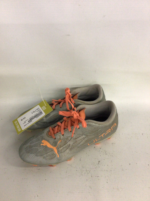 Vist Large View of Product Image Which is Used Puma Soccer Cleats Grey Junior 03.5