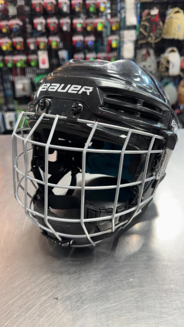 Vist Large View of Product Image Which is Used Bauer PRODIGY YTH Helmet Cage Combo Black XS