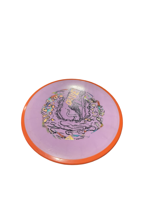 Vist Large View of Product Image Which is Used CRAVE EDITION Disc Golf Driver Orange