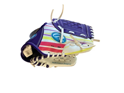 Vist Large View of Product Image Which is Used Rawlings STORM BB/SB Glove RH Throw White 10"