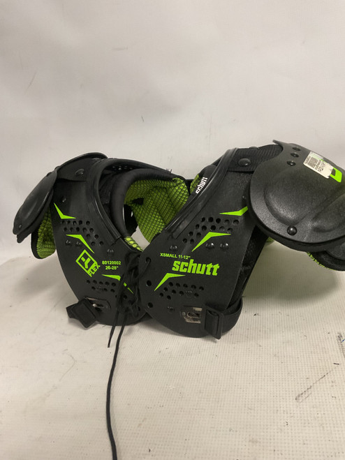 Vist Large View of Product Image Which is Used Schutt Y-FLEX 4.0 FB Shoulder Pads Black XS