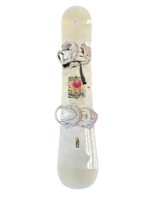 Vist Large View of Product Image Which is Used Nidecker DIVINE Womens Board/Bindings White 152 cm
