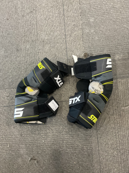 Vist Large View of Product Image Which is Used STX STALLION 100 ARM PADS Lacrosse Arm Pads/Guards Black LG