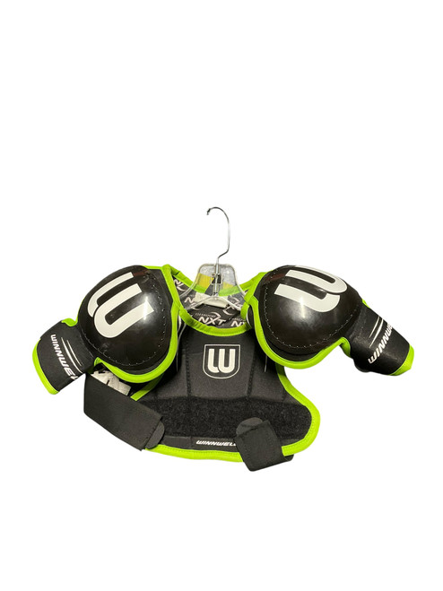Vist Large View of Product Image Which is Used WinnWell WINNWELL NXT YTH SM SHOULDER PADS Youth Shoulder Pads SM