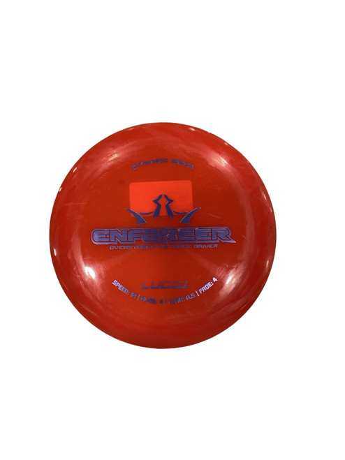 Vist Large View of Product Image Which is Used Dynamic Discs ENFORCER Disc Golf Driver Orange 173g