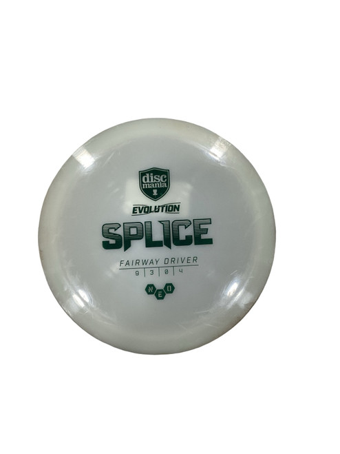 Vist Large View of Product Image Which is Used Discmania EVOLUTION SPLICE Disc Golf Driver White 173g