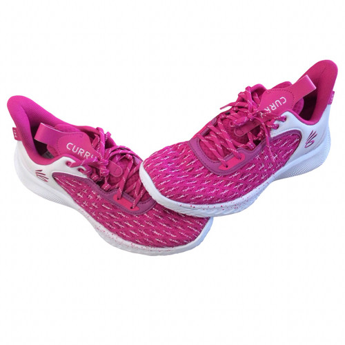 Vist Large View of Product Image Which is Used Under Armour Basketball Shoes W Pink Senior 11