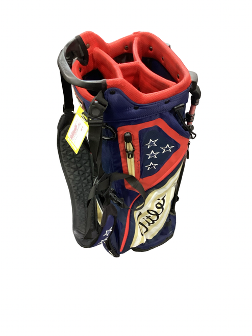 Vist Large View of Product Image Which is Used Titleist STARS AND STRIPES Mens Stand Bag Navy Blue