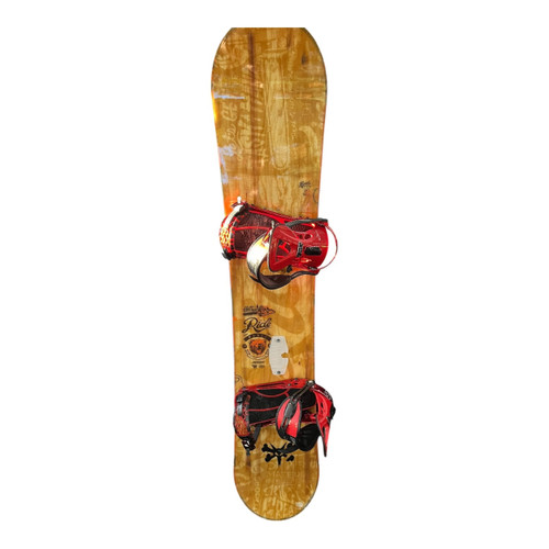 Vist Large View of Product Image Which is Used Ride MANIC WOOD GRAIN Mens Board/Bindings Brown 157 cm