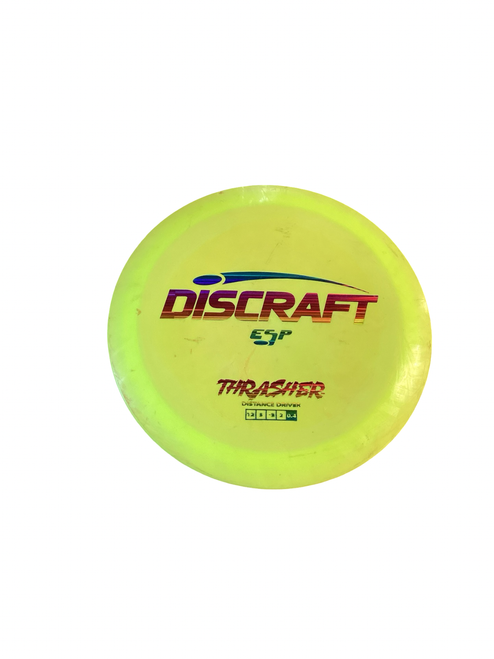 Vist Large View of Product Image Which is Used Discraft THRASHER Disc Golf Driver Yellow