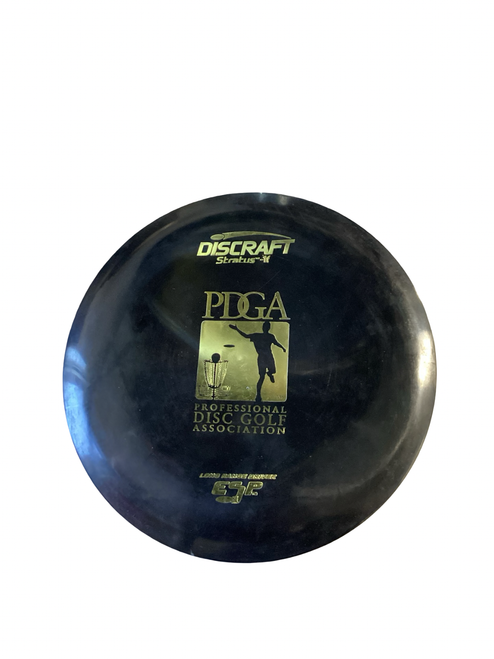Vist Large View of Product Image Which is Used Discraft STRATUS Disc Golf Mid Range Black