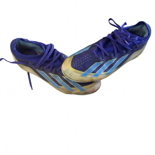 Vist Large View of Product Image Which is Used Adidas Soccer Cleats Navy Blue Senior 7.5