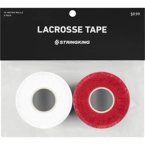 Vist Large View of Product Image Which is New STRINGKING LAX TAPE-2PK WHITE/RED