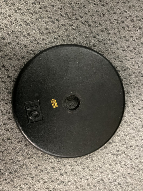 Vist Large View of Product Image Which is Used Standard Plate (Each) Black 10 lb