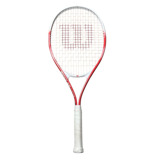 Vist Large View of Product Image Which is Used Wilson ENVY XP Adult Tennis Racquet Pink 4 1/4"