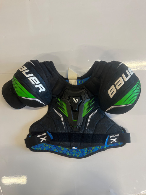 Vist Large View of Product Image Which is Used Bauer X S/P Junior Shoulder Pads MD