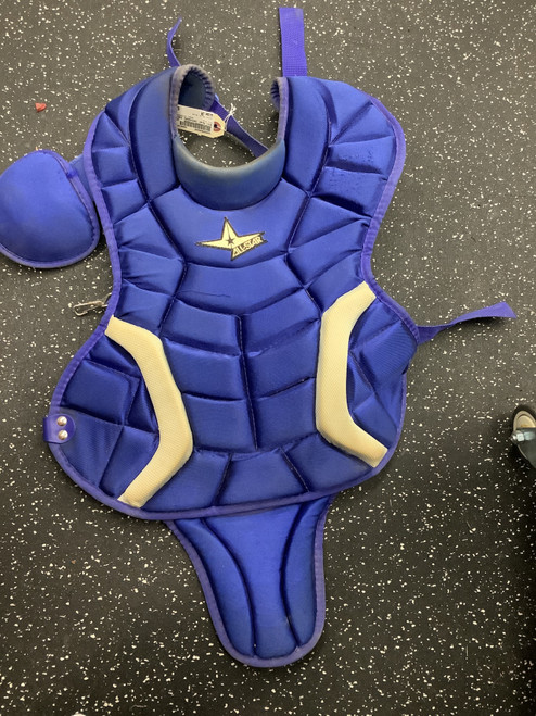 Vist Large View of Product Image Which is Used All Star CATCHERS CHEST Catchers Chest Protector Royal Blue Junior