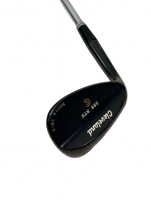 Vist Large View of Product Image Which is Used Cleveland 588 RTX Golf Wedge 14deg bounce Mens LH 56 Degree 35.25" w/ Dynamic Gold Shaft