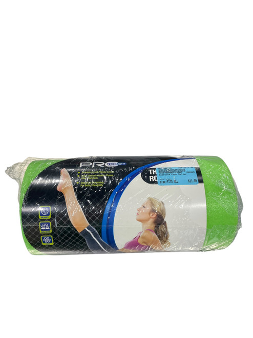 Vist Large View of Product Image Which is Used Exercise Foam Roller Green Fits All, package view