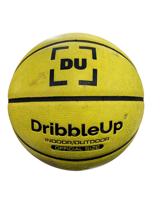 Vist Large View of Product Image Which is Used DribbleUp Smart Basketball Adult Indoor Yellow, front view