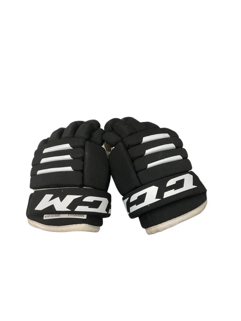 Vist Large View of Product Image Which is Used CCM TACKS 4R2 8 HG Youth Gloves Black 8"