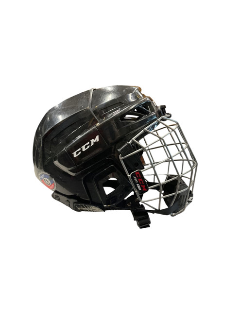 Vist Large View of Product Image Which is Used CCM FL3DS YTH COMBO Helmet Cage Combo Black SM