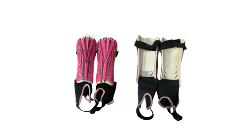 Vist Large View of Product Image Which is Used Soccer Shin Guards Junior Pink SM