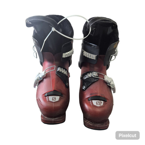 Vist Large View of Product Image Which is Used Salomon T2 JR SKI BOOTS 21 Boys DH Ski Boot Red 210 MP - J02