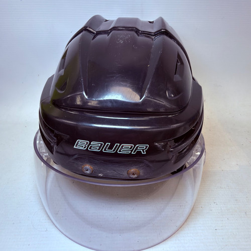 Vist Large View of Product Image Which is Used Bauer REAKT Helmet Full Visor Combo Black MD