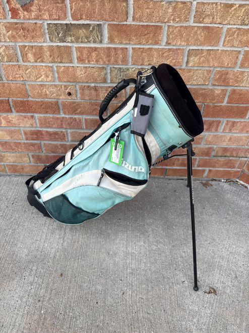 Vist Large View of Product Image Which is Used Mizuno STAND Mens Stand Bag Turquoise