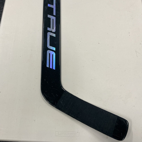 Vist Large View of Product Image Which is Used True HZRDUS 7X Senior Goalie Stick Black And White 25"