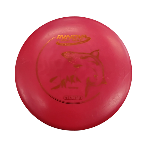 Vist Large View of Product Image Which is Used Innova SHARK Disc Golf Mid Range Red