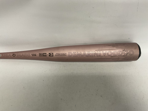 Vist Large View of Product Image Which is Used Demarini ROSE GOLD VOO DOO BB/SB High School -3 Bat 32"