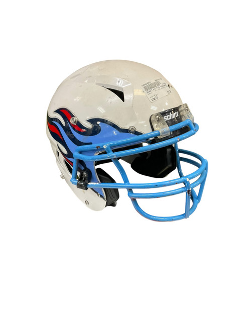 Vist Large View of Product Image Which is Used Schutt A11 PLUS VENGEANCE YOUTH FB Helmet White LG