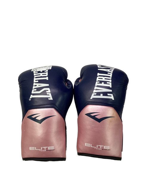 Vist Large View of Product Image Which is Used Everlast Boxing Gloves Navy Blue MD