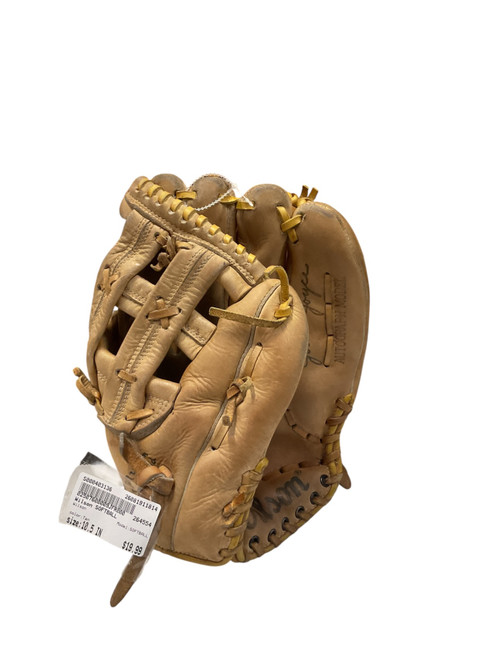 Vist Large View of Product Image Which is Used Wilson SOFTBALL RH Throw Fastpitch Gloves Tan 10 1/2"